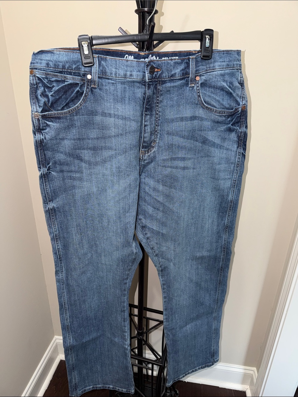 Relaxed Men’s Jeans in Blue Denim 38x32 Boot cut